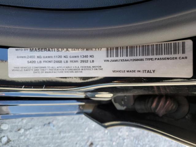 Photo 9 VIN: ZAM57XSA4J1268685 - MASERATI GHIBLI 