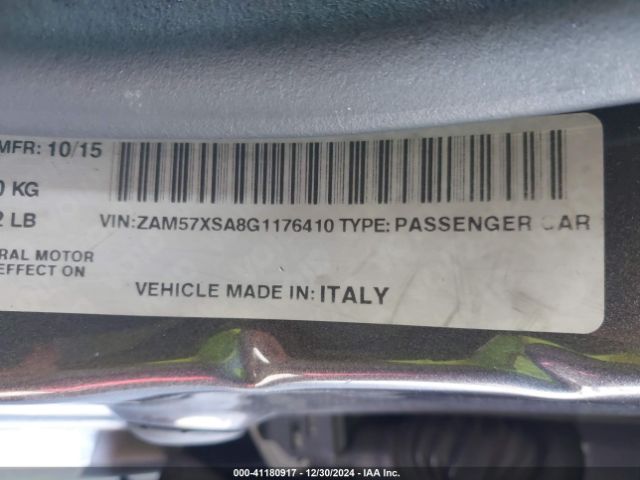 Photo 8 VIN: ZAM57XSA8G1176410 - MASERATI GHIBLI 