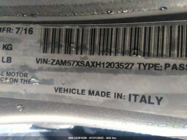 Photo 8 VIN: ZAM57XSAXH1203527 - MASERATI GHIBLI 