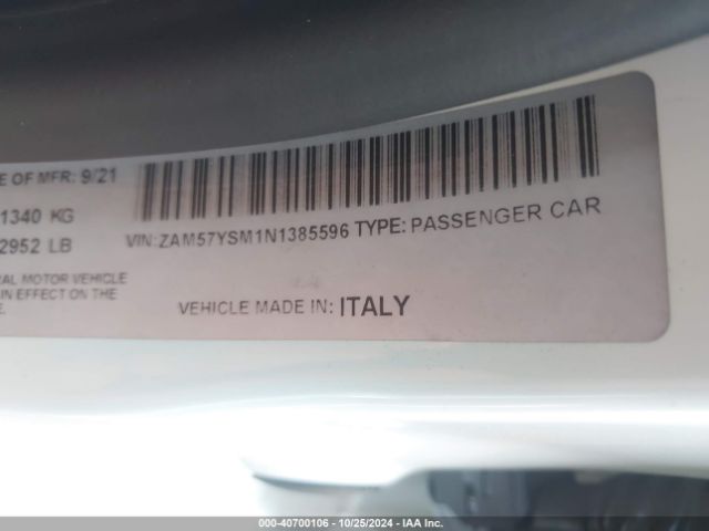 Photo 8 VIN: ZAM57YSM1N1385596 - MASERATI GHIBLI 