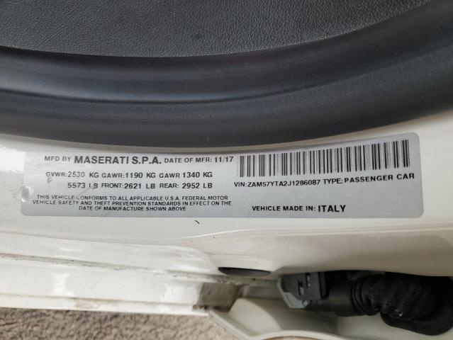 Photo 11 VIN: ZAM57YTA2J1286087 - MASERATI GHIBLI S 