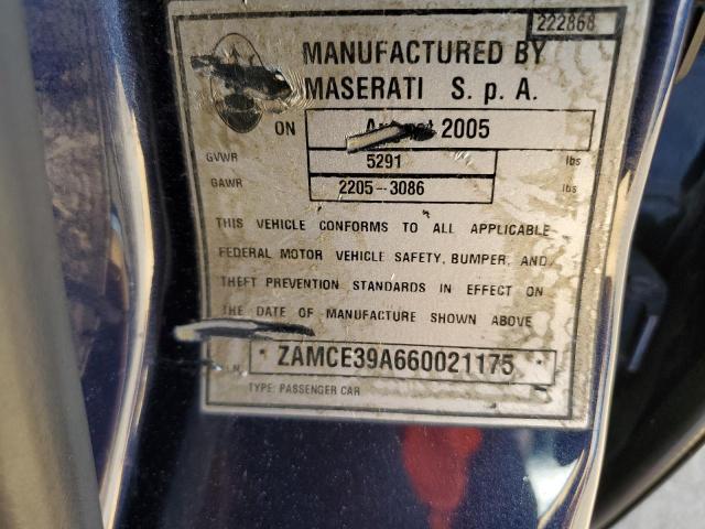 Photo 11 VIN: ZAMCE39A660021175 - MASERATI QUATTROPOR 