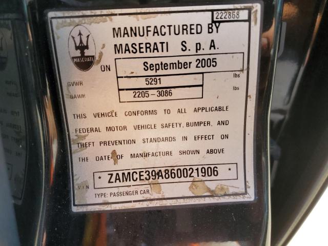 Photo 11 VIN: ZAMCE39A860021906 - MASERATI QUATTROPOR 