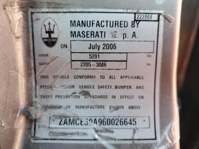 Photo 11 VIN: ZAMCE39A960026645 - MASERATI QUATTROPOR 