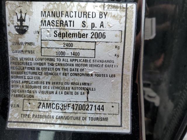 Photo 11 VIN: ZAMCG39F470027144 - MASERATI QUATTROPOR 