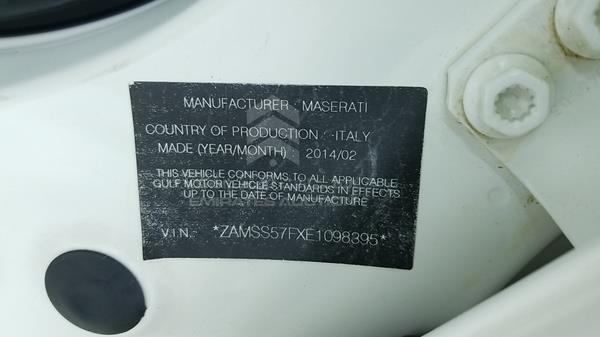 Photo 2 VIN: ZAMSS57FXE1098395 - MASERATI GHIBLI 