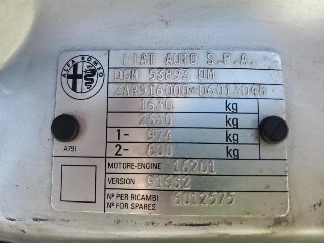 Photo 12 VIN: ZAR91600006013048 - ALFA-ROMEO SPYDER 