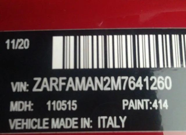 Photo 8 VIN: ZARFAMAN2M7641260 - ALFA-ROMEO GIULIA 