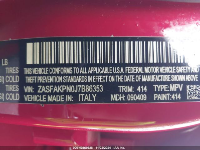 Photo 8 VIN: ZASFAKPN0J7B86353 - ALFA ROMEO STELVIO 