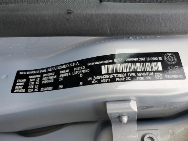 Photo 12 VIN: ZASPAKBN1N7D39601 - ALFA-ROMEO STELVIO 
