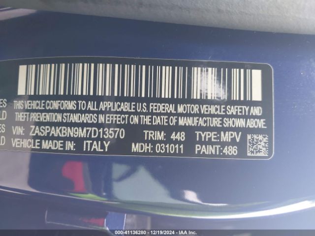 Photo 8 VIN: ZASPAKBN9M7D13570 - ALFA ROMEO STELVIO 