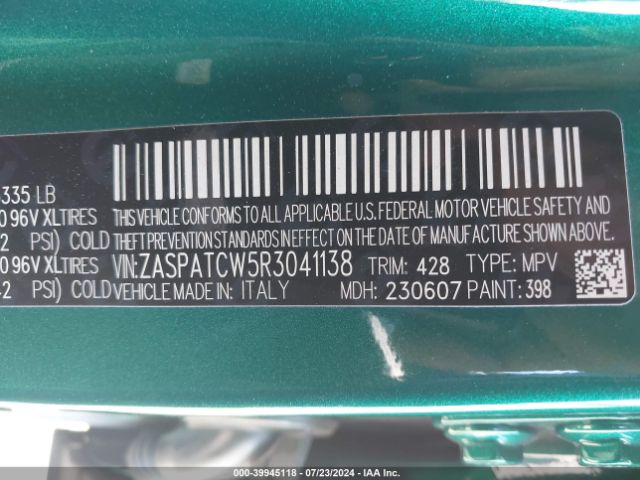 Photo 8 VIN: ZASPATCW5R3041138 - ALFA-ROMEO TONALE 