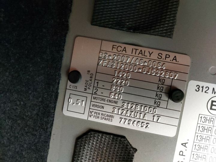 Photo 33 VIN: ZFA3120000J532807 - FIAT 500 