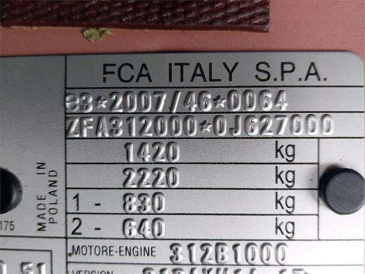 Photo 8 VIN: ZFA3120000J627000 - FIAT 500 