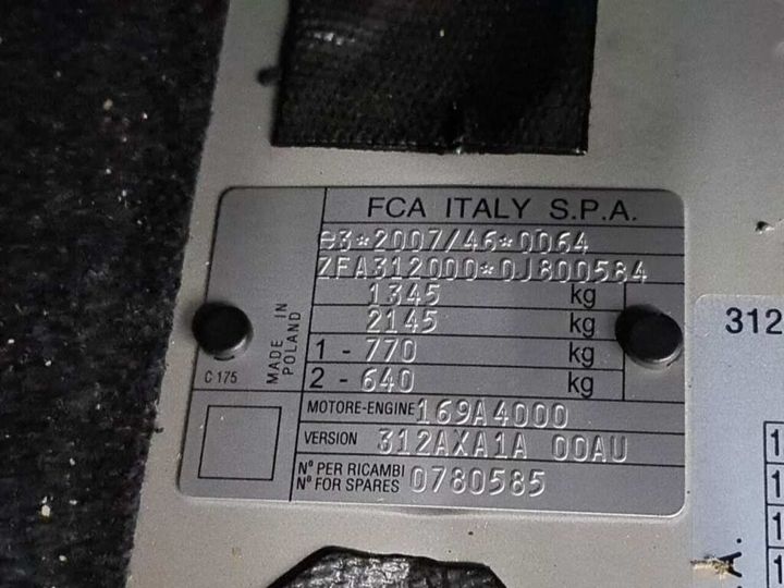 Photo 23 VIN: ZFA3120000J800584 - FIAT 500 