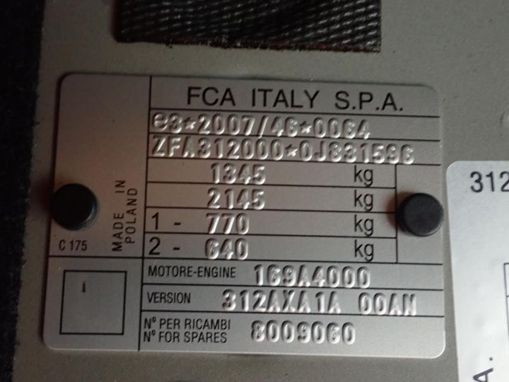 Photo 30 VIN: ZFA3120000J831596 - FIAT 500 