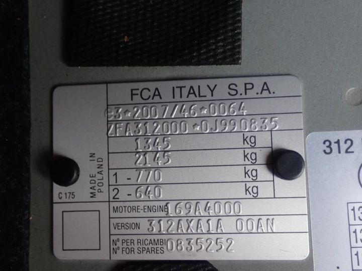 Photo 5 VIN: ZFA3120000J990835 - FIAT 500 3P 