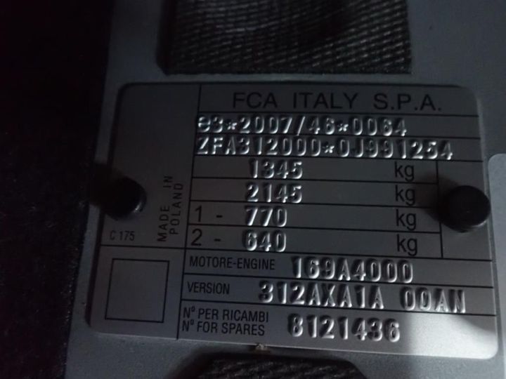 Photo 11 VIN: ZFA3120000J991254 - FIAT 500 