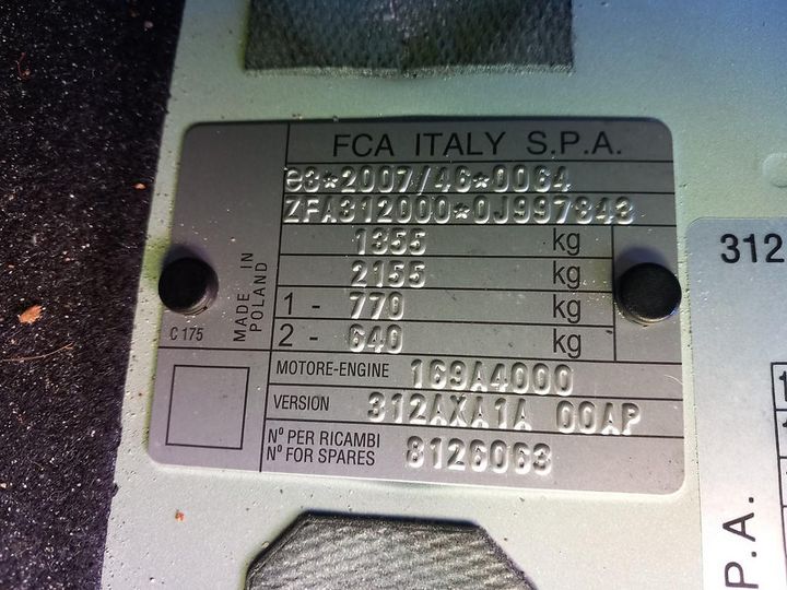 Photo 7 VIN: ZFA3120000J997843 - FIAT 500C 