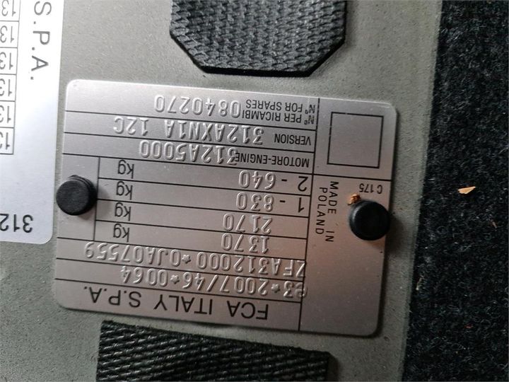 Photo 13 VIN: ZFA3120000JA07559 - FIAT 500 C 