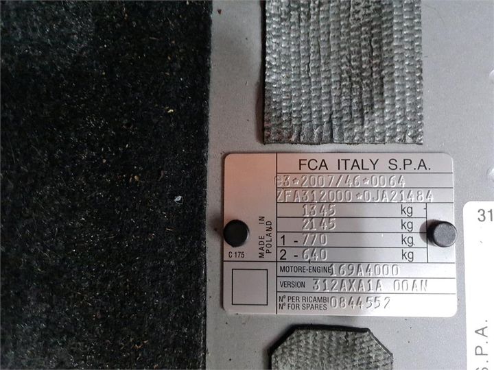 Photo 13 VIN: ZFA3120000JA21484 - FIAT 500 