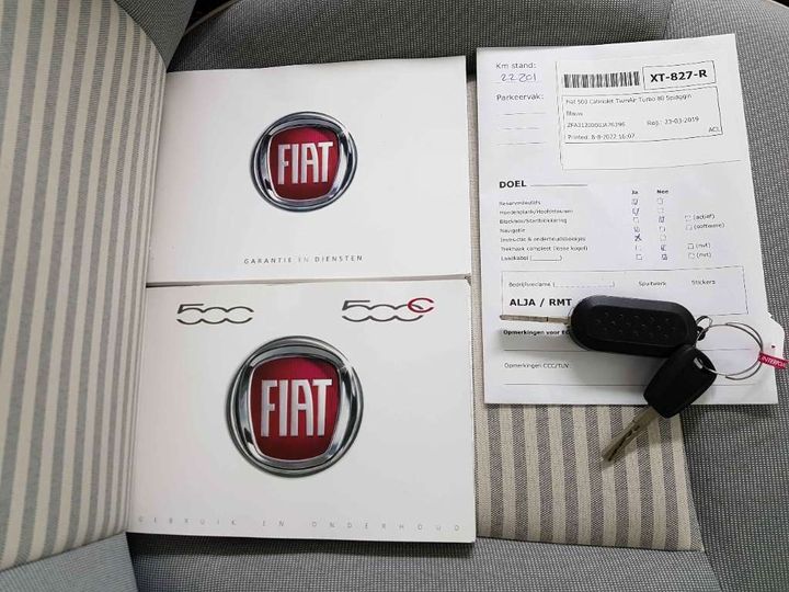 Photo 19 VIN: ZFA3120000JA76396 - FIAT 500 CABRIOLET 