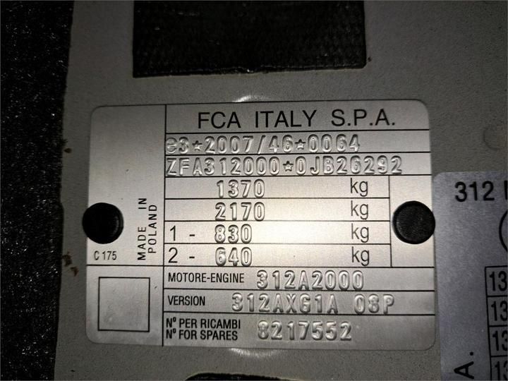 Photo 14 VIN: ZFA3120000JB26292 - FIAT 500 