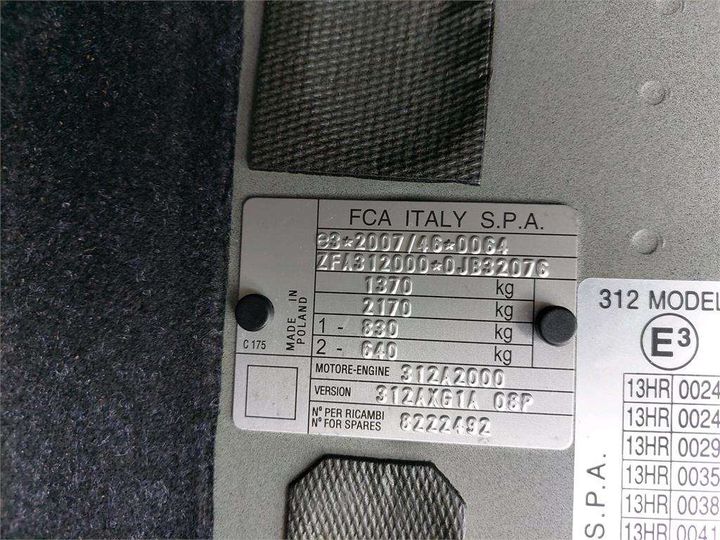 Photo 8 VIN: ZFA3120000JB32076 - FIAT 500 