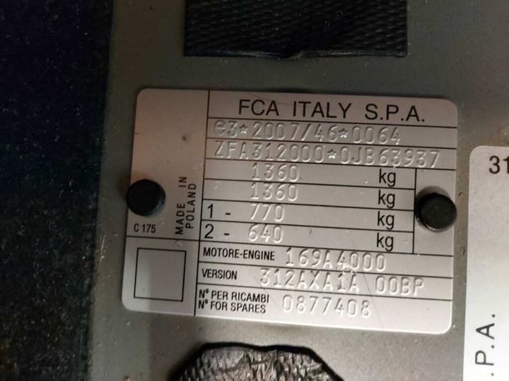 Photo 31 VIN: ZFA3120000JB63937 - FIAT 500 