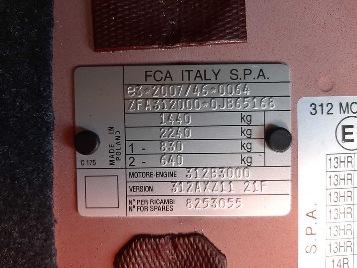 Photo 7 VIN: ZFA3120000JB65168 - FIAT 124 