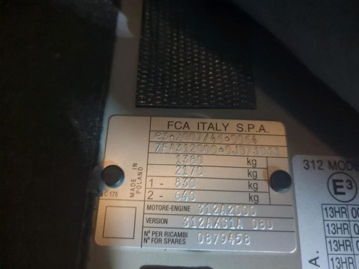 Photo 7 VIN: ZFA3120000JB73033 - FIAT 500 