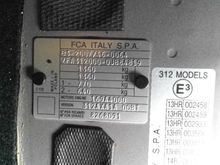 Photo 8 VIN: ZFA3120000JB84819 - FIAT 500 