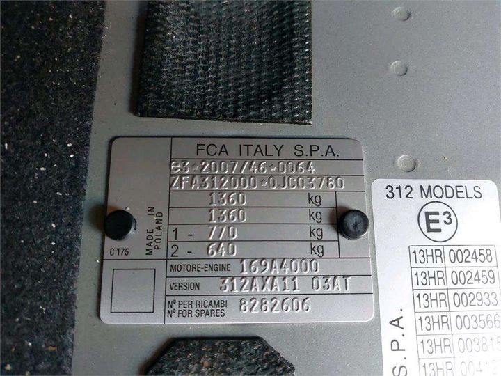 Photo 8 VIN: ZFA3120000JC03780 - FIAT 500C 