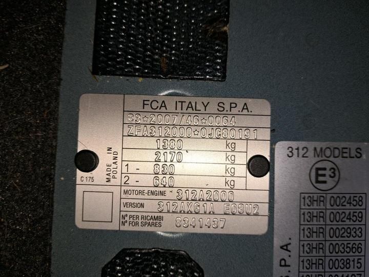 Photo 13 VIN: ZFA3120000JC80191 - 39 FIAT 500 