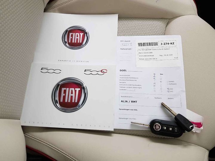 Photo 19 VIN: ZFA3120000JC88168 - FIAT 500 CABRIOLET 