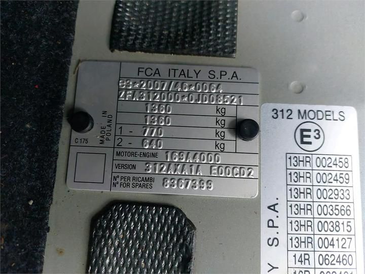 Photo 12 VIN: ZFA3120000JD08521 - FIAT 500 