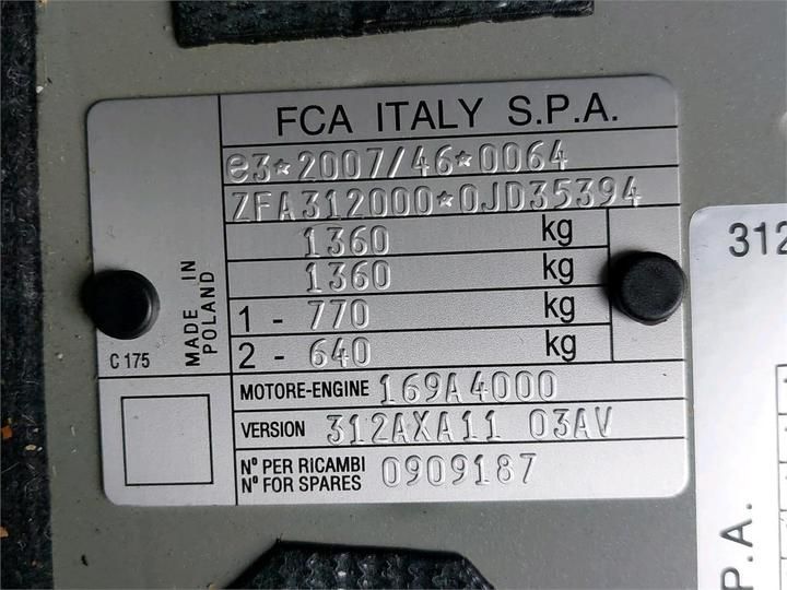 Photo 11 VIN: ZFA3120000JD35394 - FIAT 500 