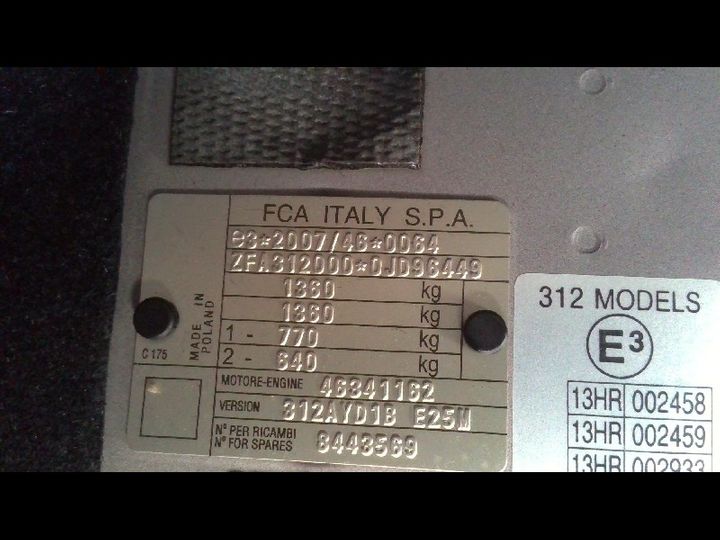 Photo 7 VIN: ZFA3120000JD96449 - FIAT 500 