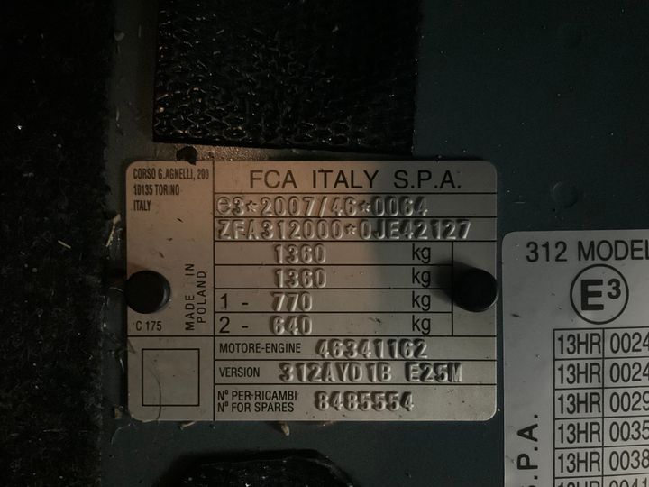 Photo 12 VIN: ZFA3120000JE42127 - FIAT 500 