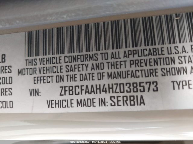 Photo 8 VIN: ZFBCFAAH4HZ038573 - FIAT 500L 