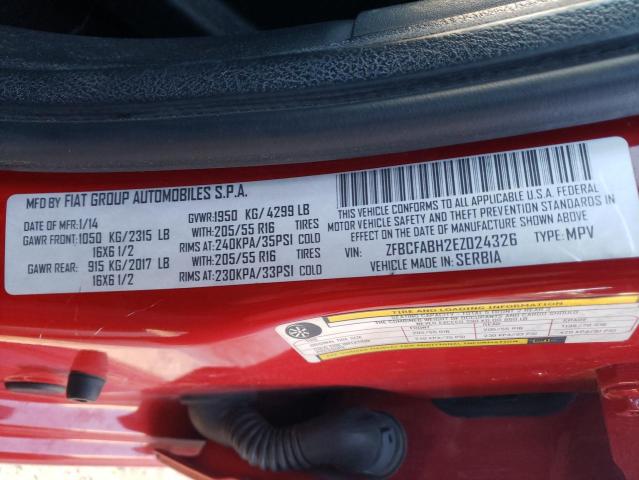 Photo 12 VIN: ZFBCFABH2EZ024326 - FIAT 500L EASY 