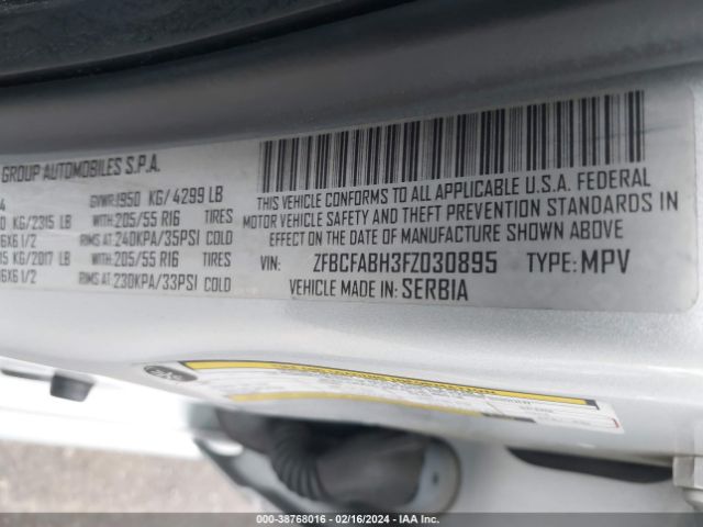 Photo 8 VIN: ZFBCFABH3FZ030895 - FIAT 500L 