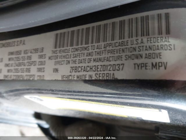 Photo 8 VIN: ZFBCFACH3EZ012037 - FIAT 500L 