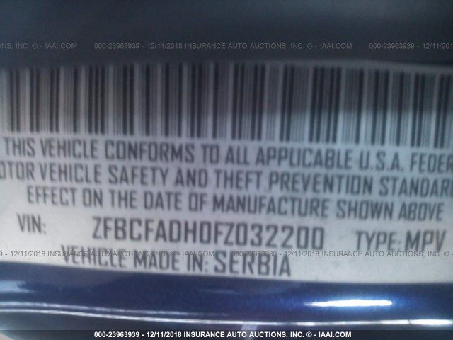 Photo 8 VIN: ZFBCFADH0FZ032200 - FIAT 500L 