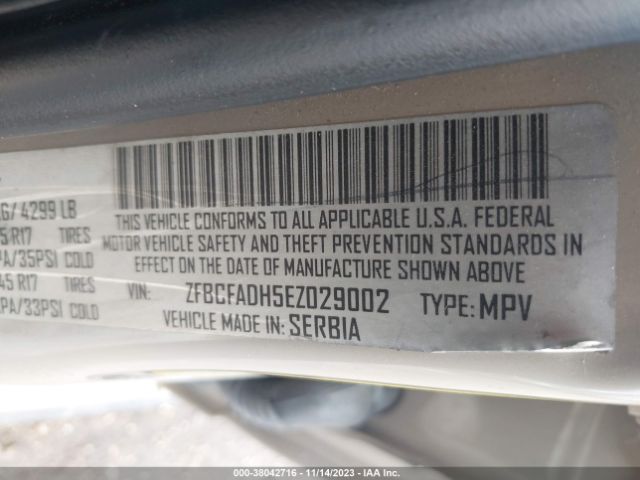 Photo 8 VIN: ZFBCFADH5EZ029002 - FIAT 500L 