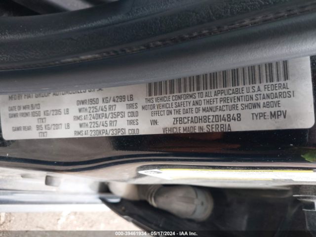Photo 8 VIN: ZFBCFADH8EZ014848 - FIAT 500L 