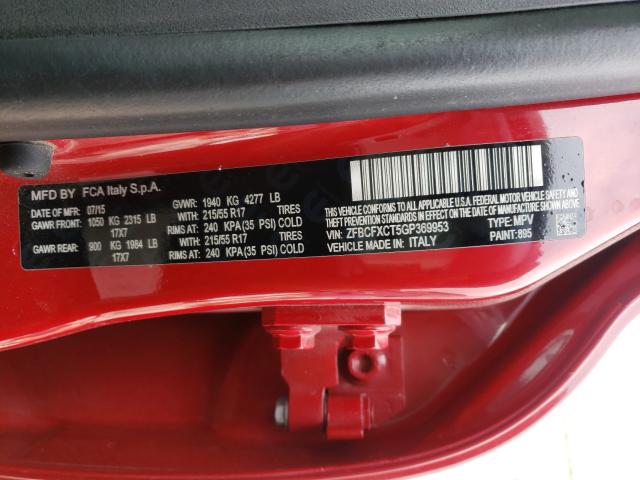 Photo 9 VIN: ZFBCFXCT5GP369953 - FIAT 500X TREKK 