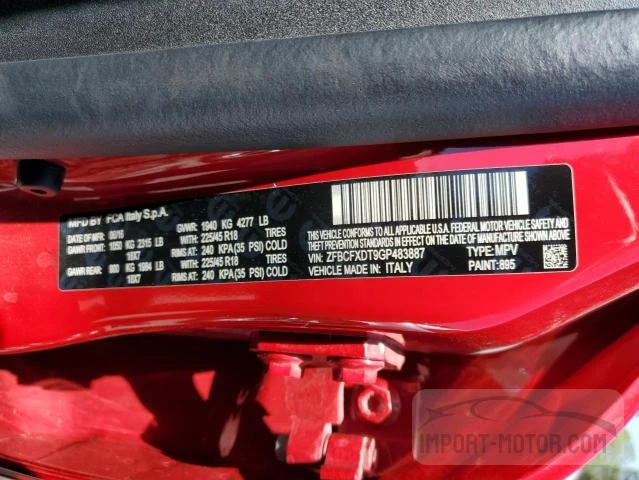 Photo 11 VIN: ZFBCFXDT9GP483887 - FIAT 500X 