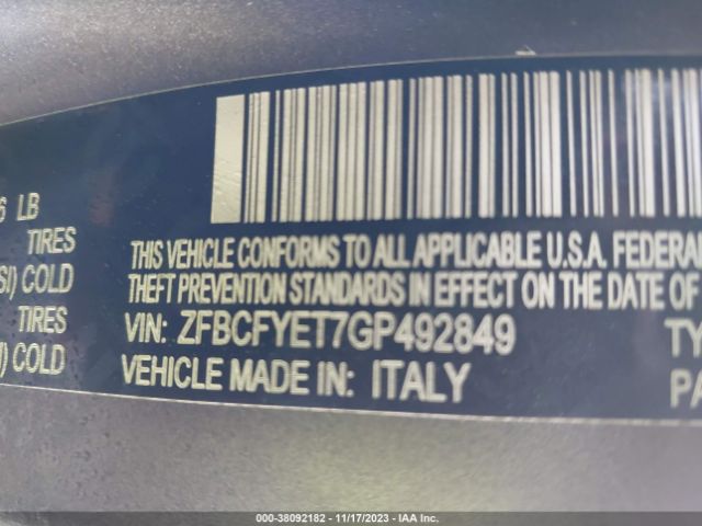 Photo 8 VIN: ZFBCFYET7GP492849 - FIAT 500X 