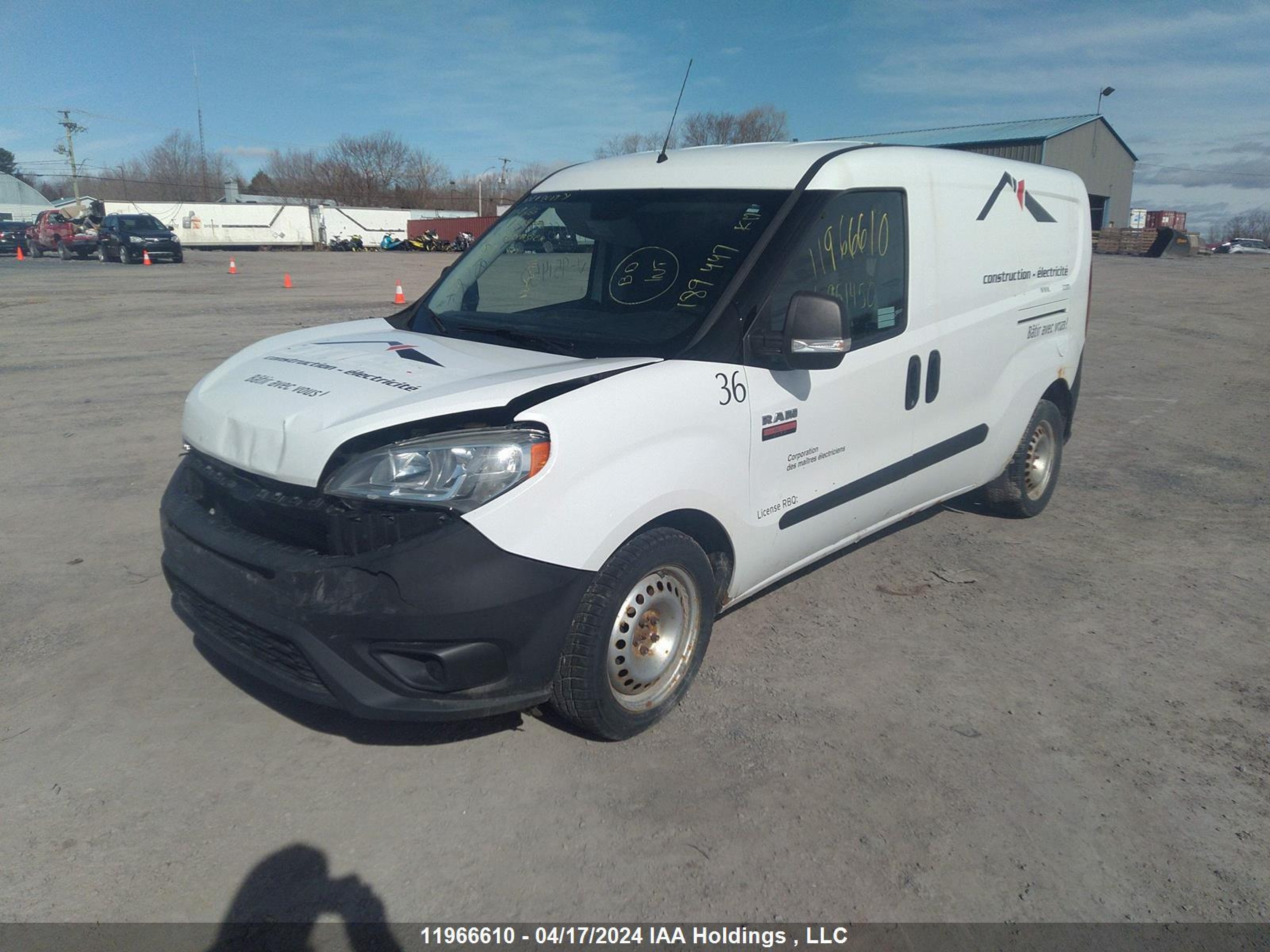 Photo 1 VIN: ZFBERFCTXF6951450 - RAM PROMASTER CITY 